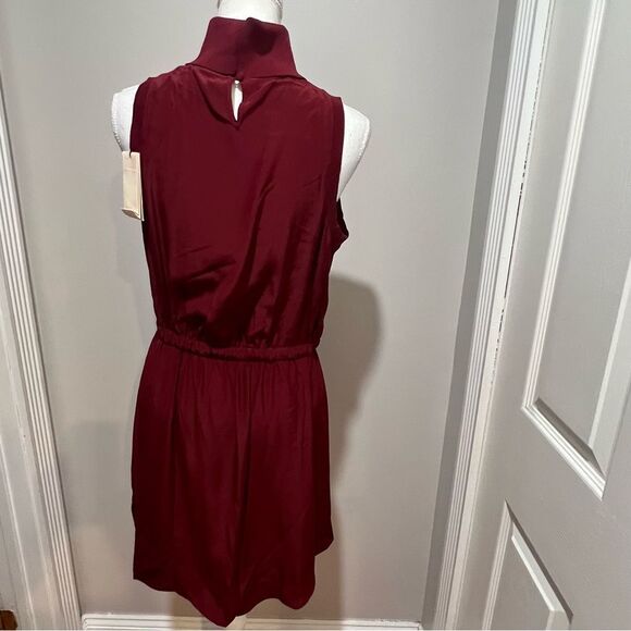 NWT Cinq à Sept Lonny Silk Turtleneck mini Dress womens size small 100% silk - Picture 13 of 14